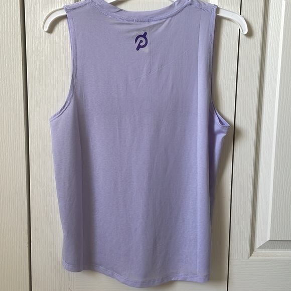 NWOT Peloton x spiritual gangsta Muscle Tank Size Medium Soft Lavender - Picture 2 of 5